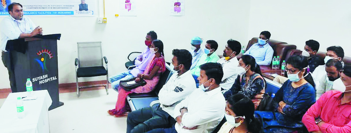 सुयश हॉस्पिटल द्वारा वर्ल्ड स्पाइन डे पर जागरूकता कार्यशाला आयोजित