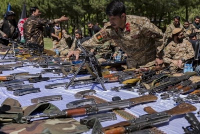 अफगान सुरक्षा बलों ने पंजशीर प्रांत से जब्त किए हथियार