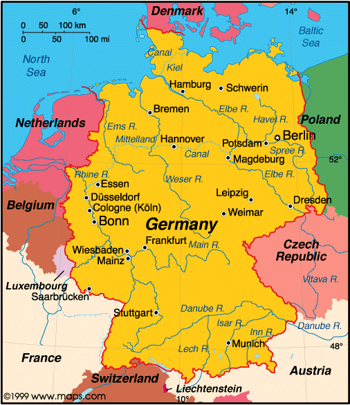  योरोप की सबसे घनी आबादी वाला देश जर्मनी