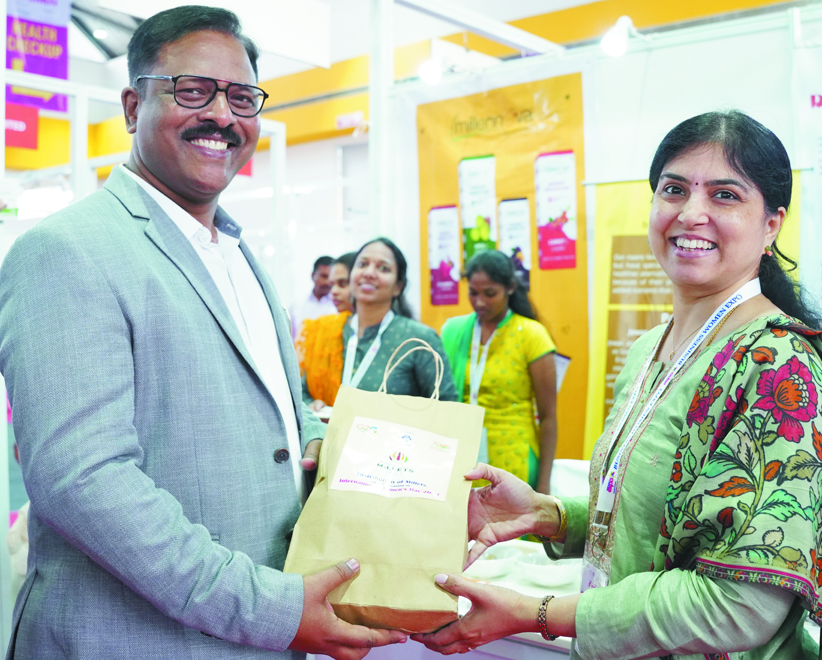 बिजनेस महिला एक्सपो में एनएमडीसी ने हैदराबाद में मिलेट अंतरराष्ट्रीय वर्ष मनाया