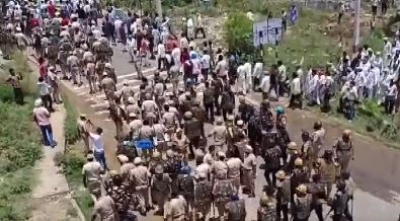 हरियाणा में किसानों का विरोध प्रदर्शन दूसरे दिन भी जारी