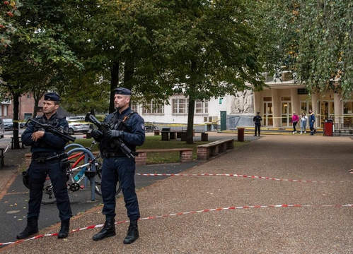 स्कूल पर हमले के बाद फ्रांस ने सुरक्षा अलर्ट बढ़ाया