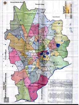 राजधानी के 70 वार्डों की चतुर्दीश सीमा प्रस्तावित कर नया नक्शा जारी
