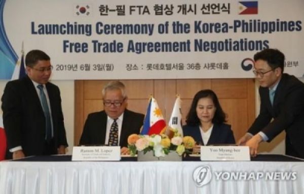 दक्षिण कोरिया, फिलीपींस ने मुक्त व्यापार समझौते पर हस्ताक्षर किया