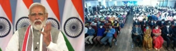 प्रधानमंत्री ने 100 किसान ड्रोन को हरी झंडी दिखाई
