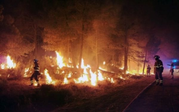 स्पेन में भीषण आग से जंगल हुए नष्ट, हालात हुए खराब