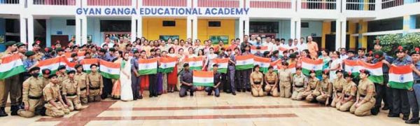 ज्ञान गंगा एजुकेशनल एकेडमी ने स्वतंत्रता दिवस हर्षोल्लास से मनाया