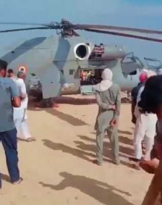 आईएएफ के हेलिकॉप्टर की राजस्थान में आपात लैंडिंग, पायलट समेत 5 सवार सुरक्षित