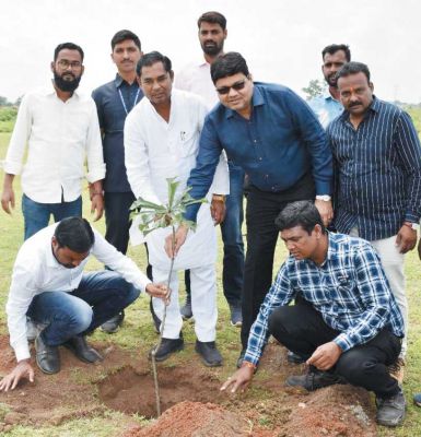 मुख्यमंत्री के जन्मदिन पर निरोज इस्पात ने 500 पौधे रोपे