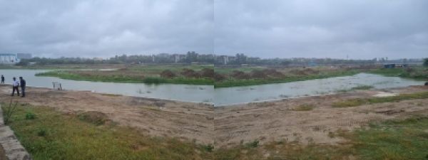 दिल्ली के तिमारपुर में ब्रिटिश जमाने के ट्रीटमेंट प्लांट की जगह बन रही झील