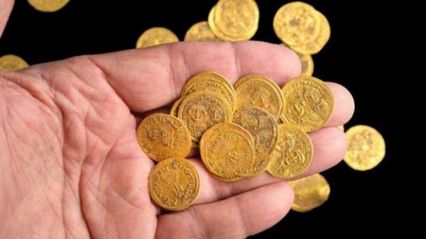 इसराइल में बाइज़ेंटाइन साम्राज्य के दौर के सोने के सिक्के मिले