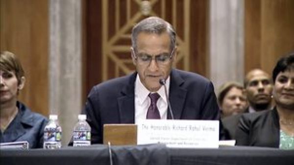 अमेरिकी सीनेट ने प्रबंधन एवं संसाधन विदेश उप मंत्री पद के लिए रिचर्ड वर्मा के नाम की पुष्टि की