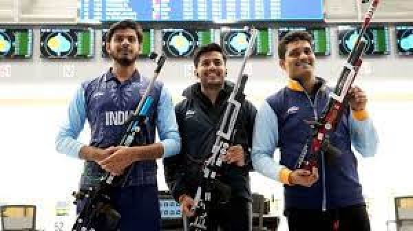 एशियन गेम्स: 50 मीटर 3-पी मुकाबले में भारतीय पुरूष टीम ने जीता गोल्ड