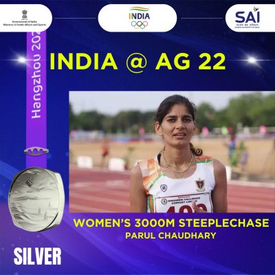 पारुल को 3000 मीटर स्टीलचेज में रजत, प्रीति ने कांस्य पदक जीता