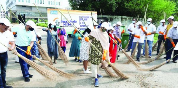 स्वच्छता श्रमदान में एनटीपीसी  ने दी उत्साहपूर्वक भागीदारी
