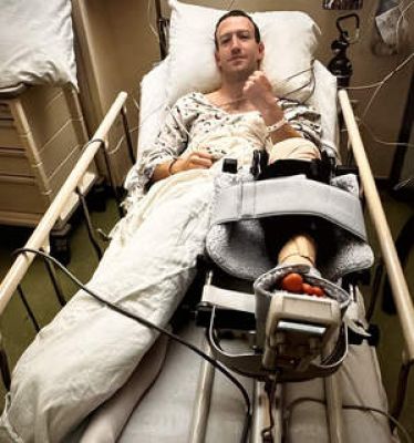 घुटने में लगी चोट के बाद मार्क जुकरबर्ग ने कराई सर्जरी