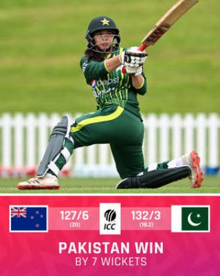 फातिमा, शवाल ने पाकिस्तान को न्यूजीलैंड पर ऐतिहासिक महिला टी20 जीत दिलाई