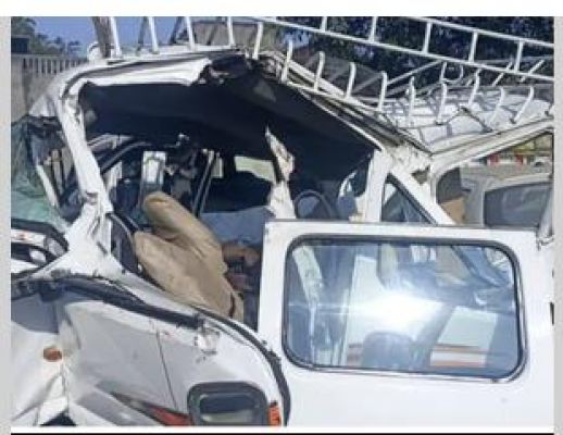 मुजफ्फरनगर : तेज रफ्तार ट्रक ने पांच कारों को मारी टक्कर, दो लोगों की मौत