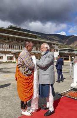 गर्मजोशी से स्वागत के लिए शुक्रिया, भारत-भूटान मित्रता नयी ऊंचाइयां छूती रहे : प्रधानमंत्री मोदी