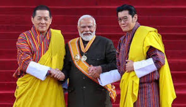 प्रधानमंत्री मोदी भूटान के सर्वोच्च नागरिक सम्मान ‘ऑर्डर ऑफ द ड्रुक ग्यालपो’ से सम्मानित