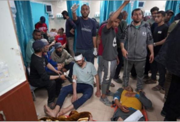 गाजा में अस्पताल पर इजराइली बमबारी में चार की मौत, 17 घायल