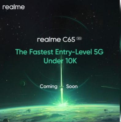 रियलमी का 10 हजार से कम में सबसे तेज एंट्री-लेवल 5जी स्मार्टफोन 'सी65' होगा लॉन्च!