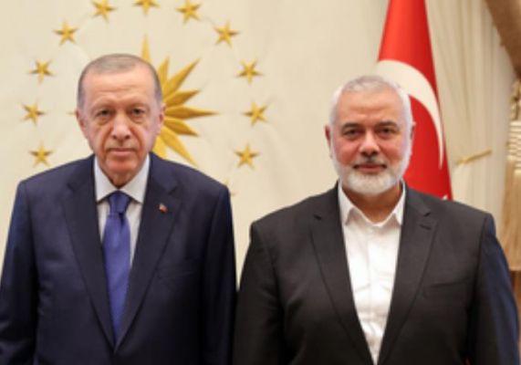 तुर्की के राष्ट्रपति एर्दोगन करेंगे इस्तांबुल में हमास प्रमुख से मुलाकात