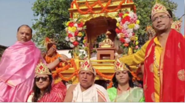 भगवान महावीर की 2623वीं जयंती पर भव्य शोभा यात्रा निकाली गई