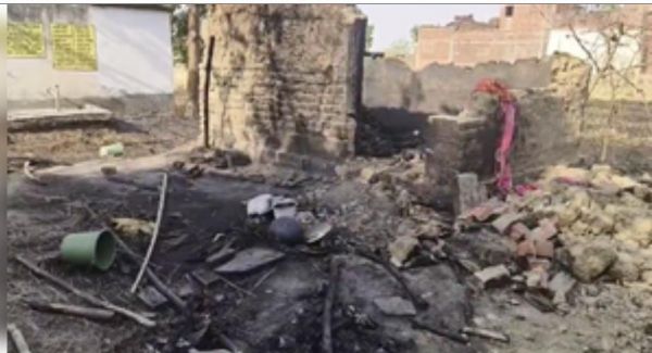 बिहार के सासाराम में झोपड़ी में लगी आग, 4 की मौत