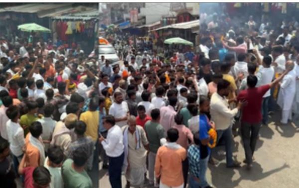भाजपा उम्मीदवार के काफिले में फायरिंग की आवाज को पुलिस ने बताया अफवाह
