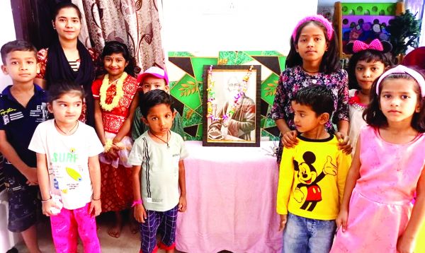 छत्रपति शिवाजी किड्स स्कूल ने रवीन्द्रनाथ टैगोर जयंती मनाई