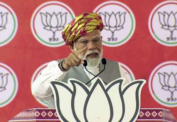 राम लला को फिर से तंबू में भेजने की साजिश रच रही कांग्रेस: प्रधानमंत्री