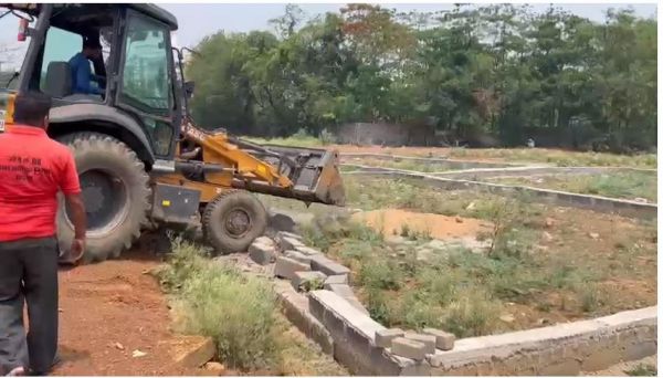 रायपुरा में इन्द्रप्रस्थ नाले के पास 2.55 एकड़ में  रही अवैध प्लाटिंग पर रोक 
