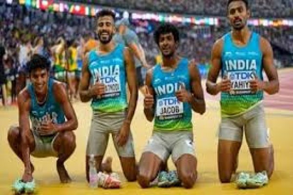 भारतीय मिश्रित चार गुणा 400 मीटर रिले टीम को एशियाई रिले में राष्ट्रीय रिकॉर्ड के साथ स्वर्ण पदक