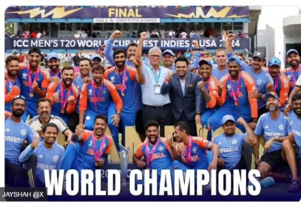 टी20 वर्ल्ड कप जीत के बाद टीम इंडिया के लिए 125 करोड़ रुपये की पुरस्कार राशि का एलान
