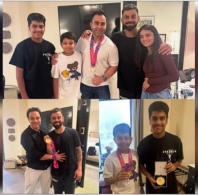 विराट कोहली ने दिल्ली में परिवार के साथ मनाया टी20 विश्व कप जीत का जश्न 