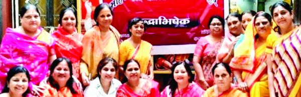 माहेश्वरी महिला समिति ने किया श्रावण रूद्राभिषेक