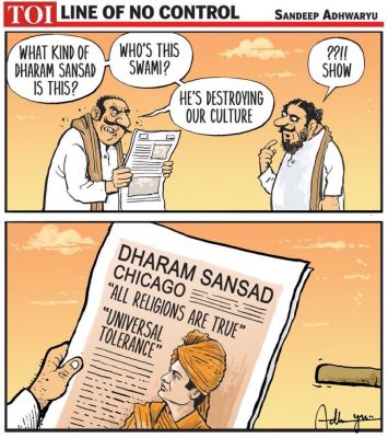 कार्टूनिस्ट संदीप अध्वर्यू, टाईम्स ऑफ इंडिया 