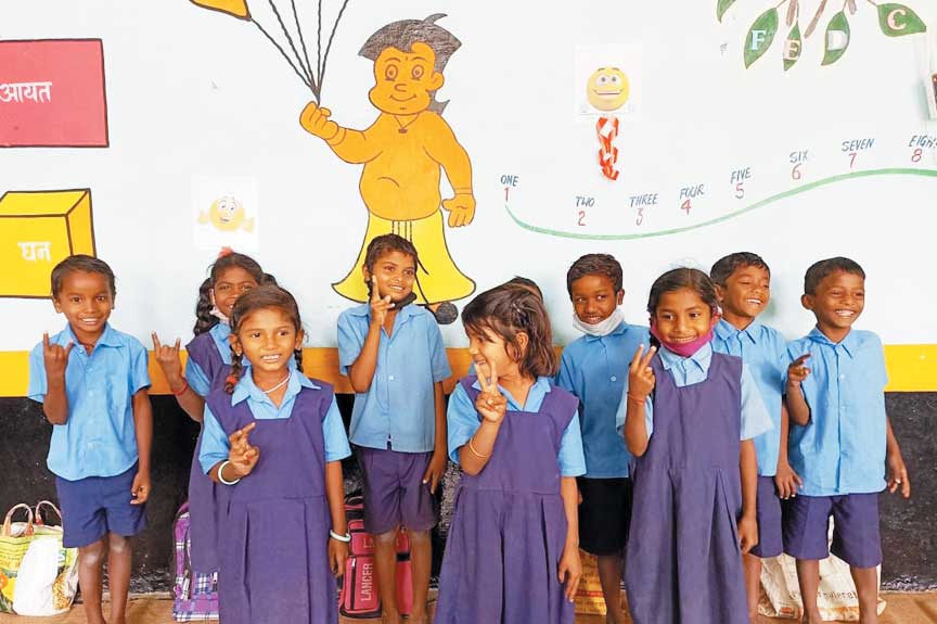 शासकीय प्राथमिक शाला धरमपुर में हैप्पीनेस क्लास शुरू