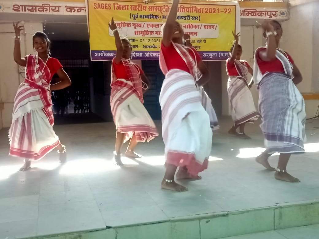सामूहिक नृत्य में अंबिकापुर, एकल में उदयपुर प्रथम