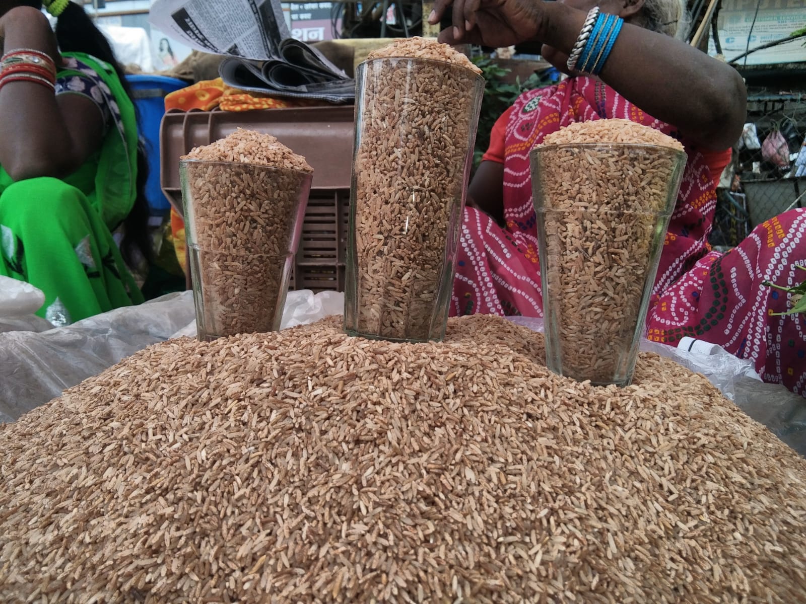 बाजार में पहुंचा पसहर चावल