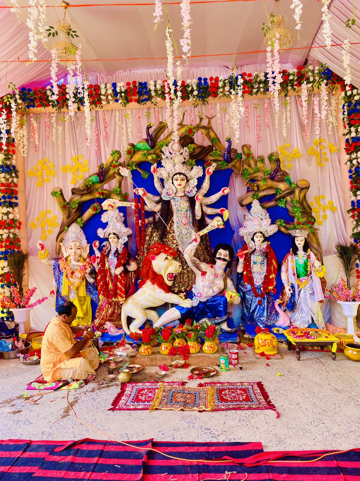 धूमधाम से मनाई जा रही है शारदीय नवरात्र, पूजा-अर्चना सहित हो रहे कई आयोजन
