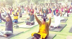 नवा रायपुर में योगाभ्यास केन्द्र शुरू