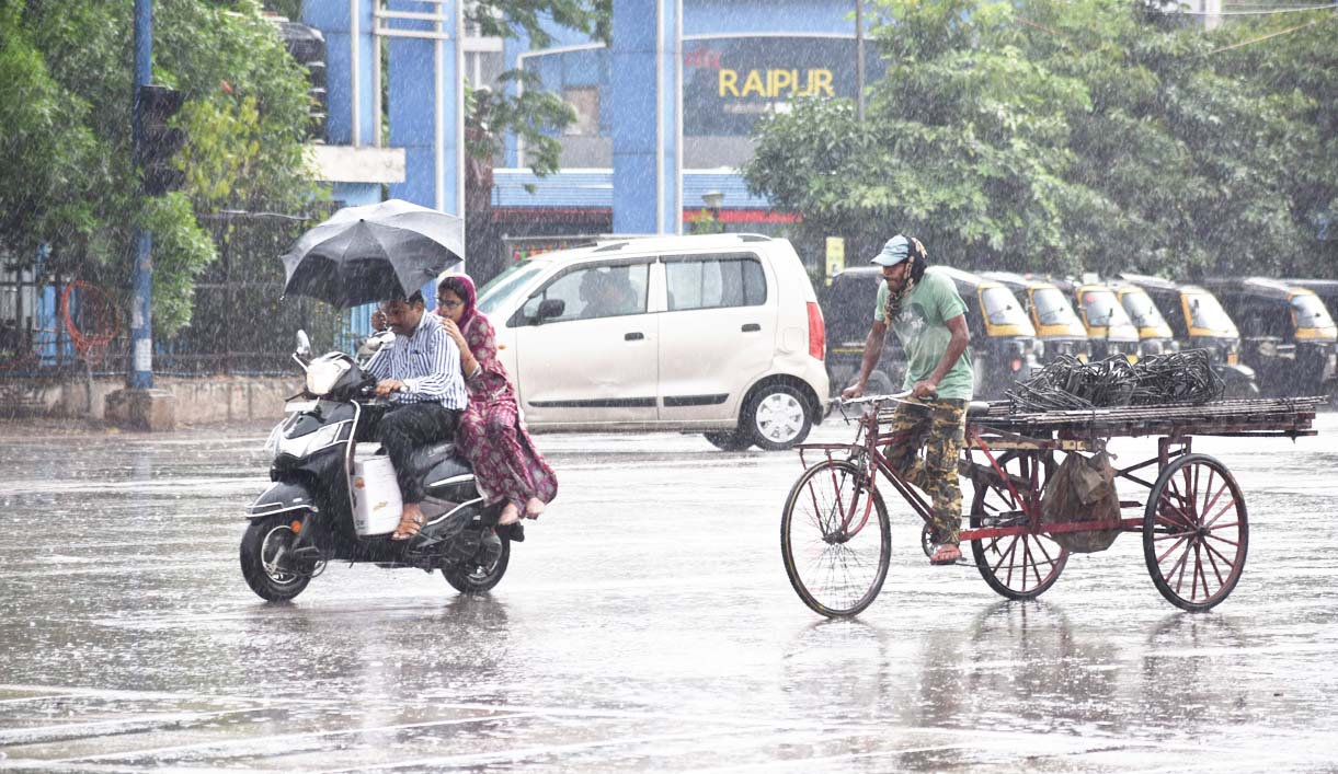 दल्लीराजहरा, नांदगांव, बिलासपुर और रायपुर में बारिश