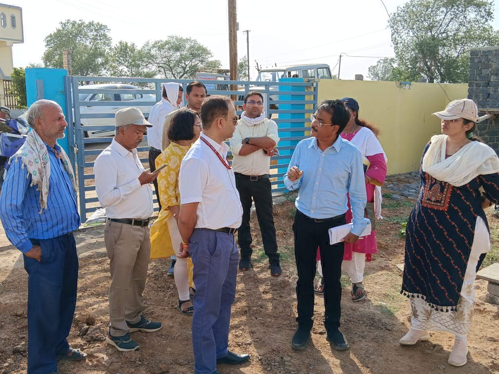 जिले में जल संरक्षण की दिशा में चल रहे कार्यों का भारत सरकार, जल शक्ति अभियान के नोडल अफसरों ने लिया जायजा