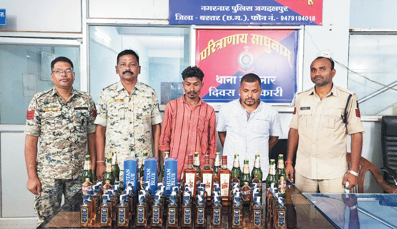  शराब का अवैध परिवहन करते 2 आरोपी गिरफ्तार