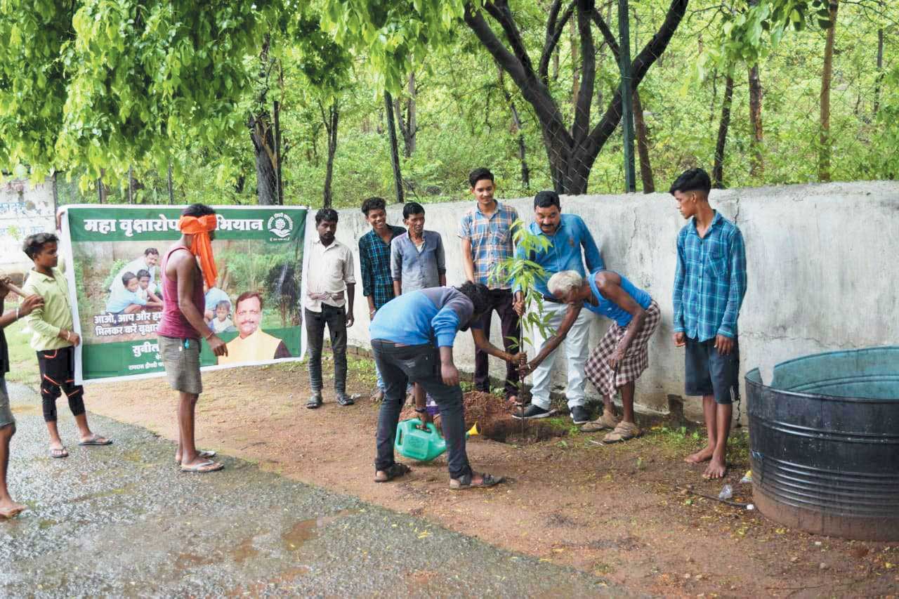 रामदास द्रौपदी फाउंडेशन ने किया पौधरोपण