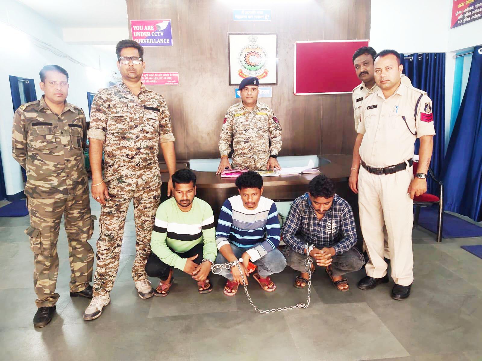 सिलेंडर चोरी, ओडिशा के 3 आरोपी गिरफ्तार  