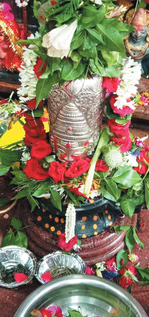 महामाया मंदिर में शिव का रूद्राभिषेक