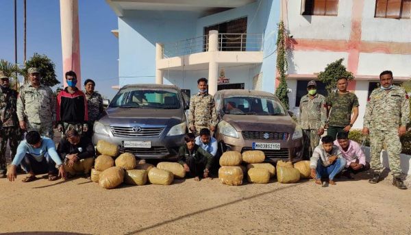 150 किलो गांजा के साथ 6 गिरफ्तार
